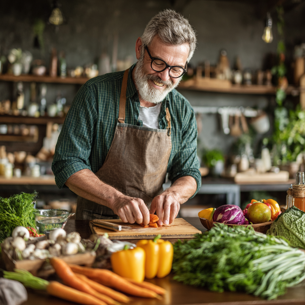 middle-aged person after cardio training
